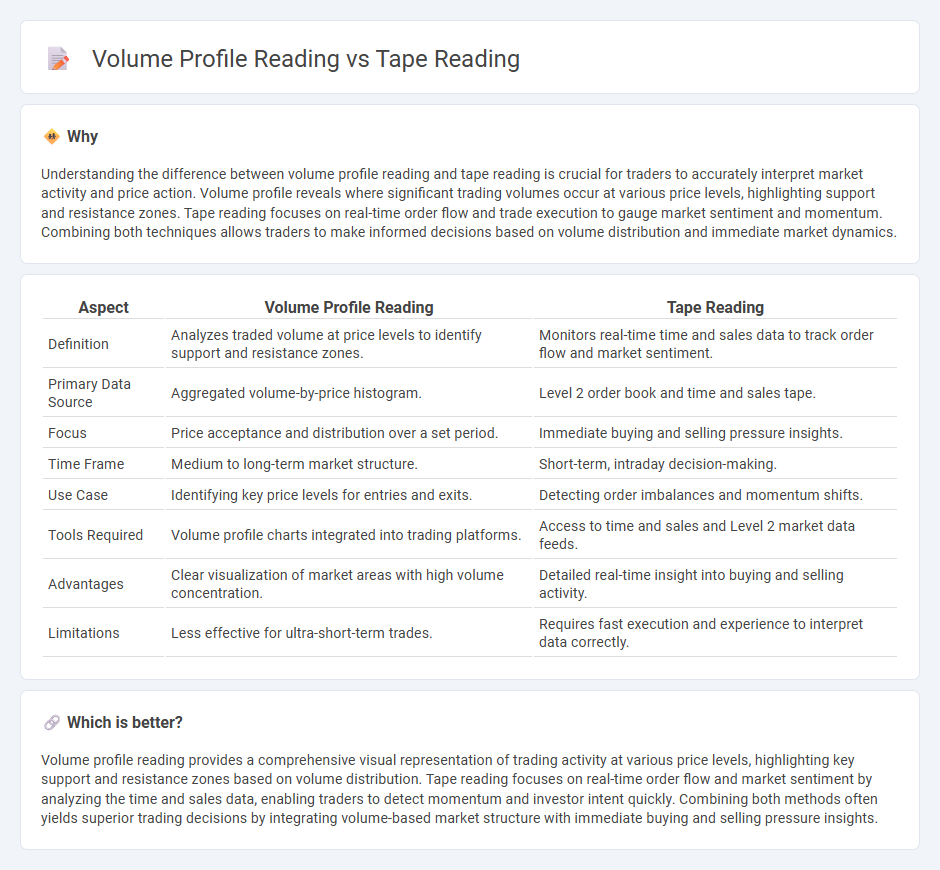 Volume Profile Reading vs Tape Reading in Trading