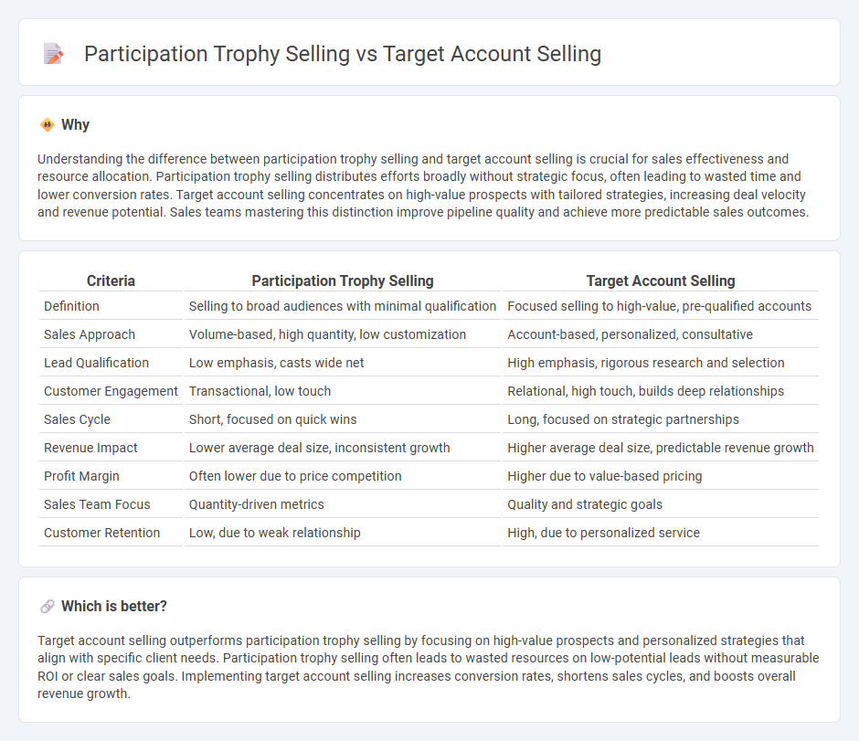 Participation Trophy Selling vs Target Account Selling in Sales