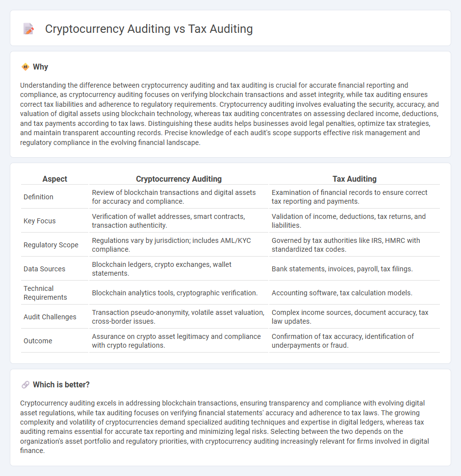 Cryptocurrency Auditing vs Tax Auditing in Accounting