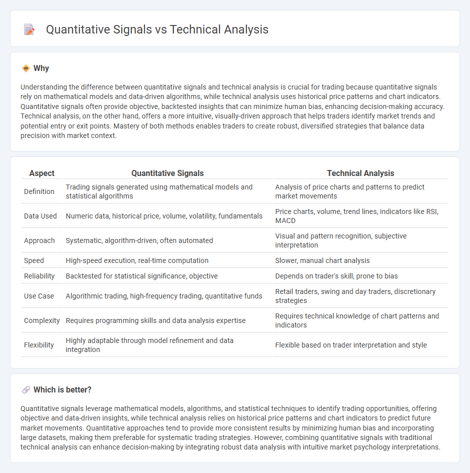 Quantitative Signals vs Technical Analysis in Trading