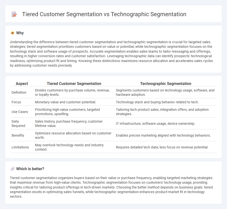 Tiered Customer Segmentation vs Technographic Segmentation in Sales