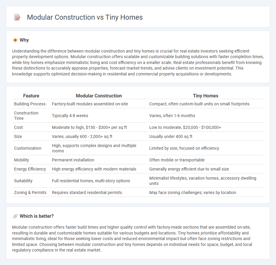 Modular Construction vs Tiny Homes in Real Estate