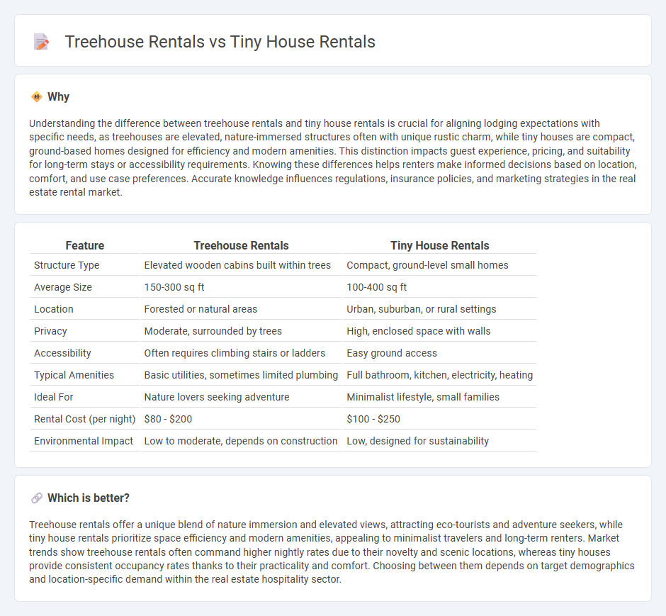 Treehouse Rentals vs Tiny House Rentals in Real Estate