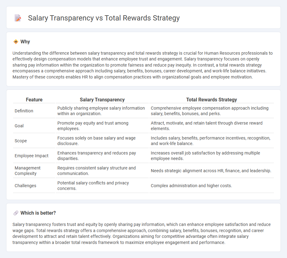 Salary Transparency vs Total Rewards Strategy in Human Resources