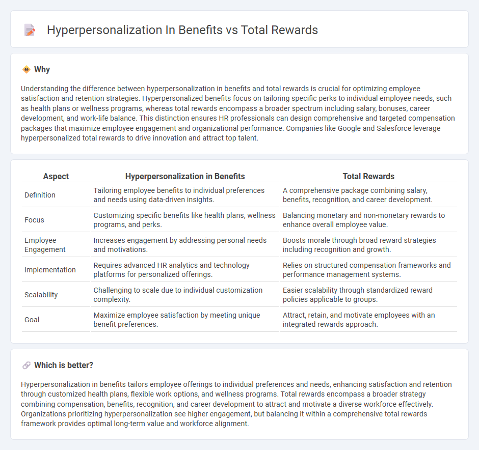 Hyperpersonalization In Benefits vs Total Rewards in Human Resources