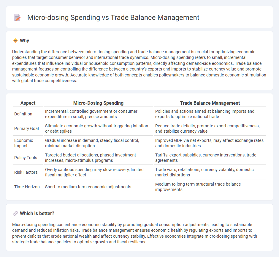 Micro-Dosing Spending vs Trade Balance Management in Economy