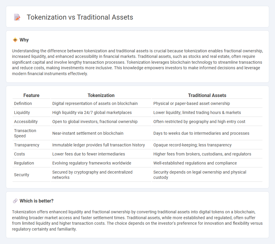 Tokenization vs Traditional Assets in Finance