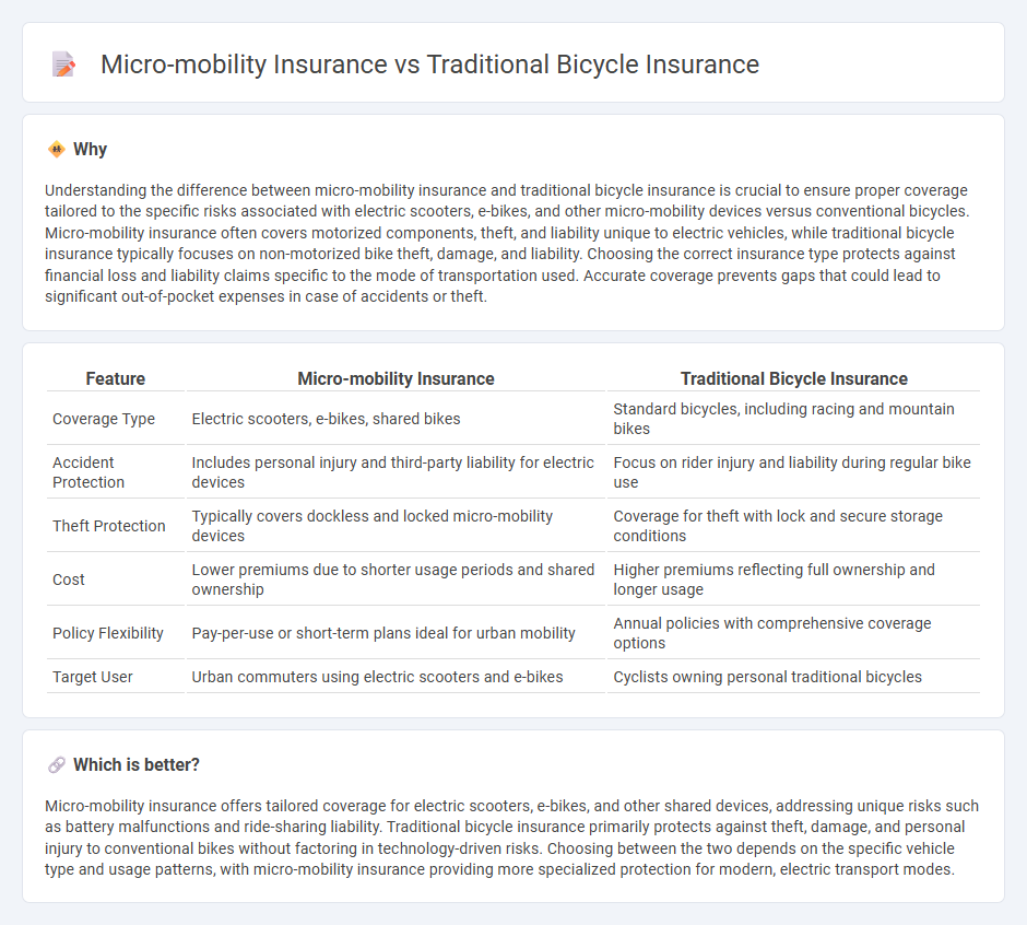 Micro-Mobility Insurance vs Traditional Bicycle Insurance in Insurance