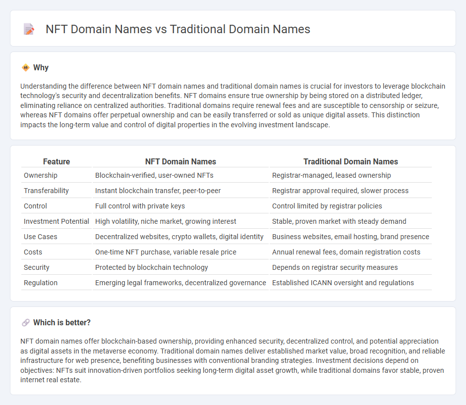 Nft Domain Names vs Traditional Domain Names in Investment