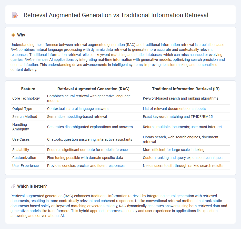 Retrieval Augmented Generation vs Traditional Information Retrieval in Technology