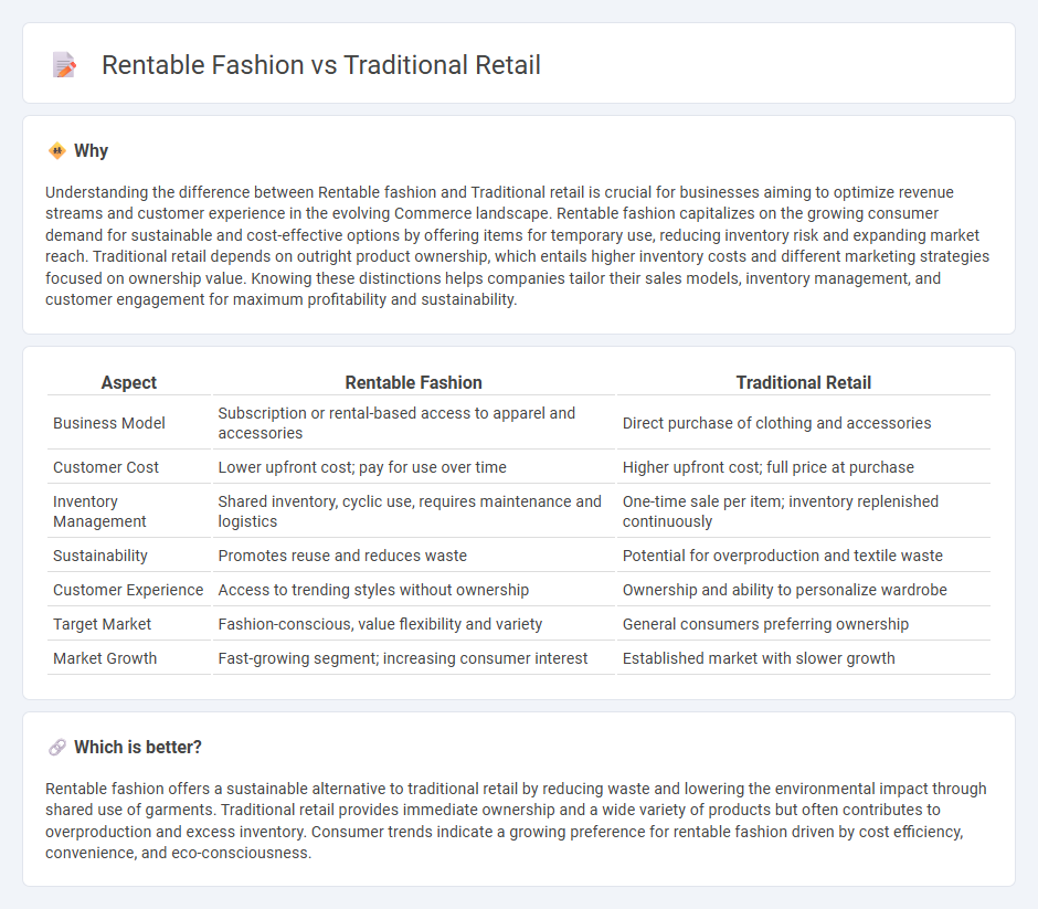 Rentable Fashion vs Traditional Retail in Commerce