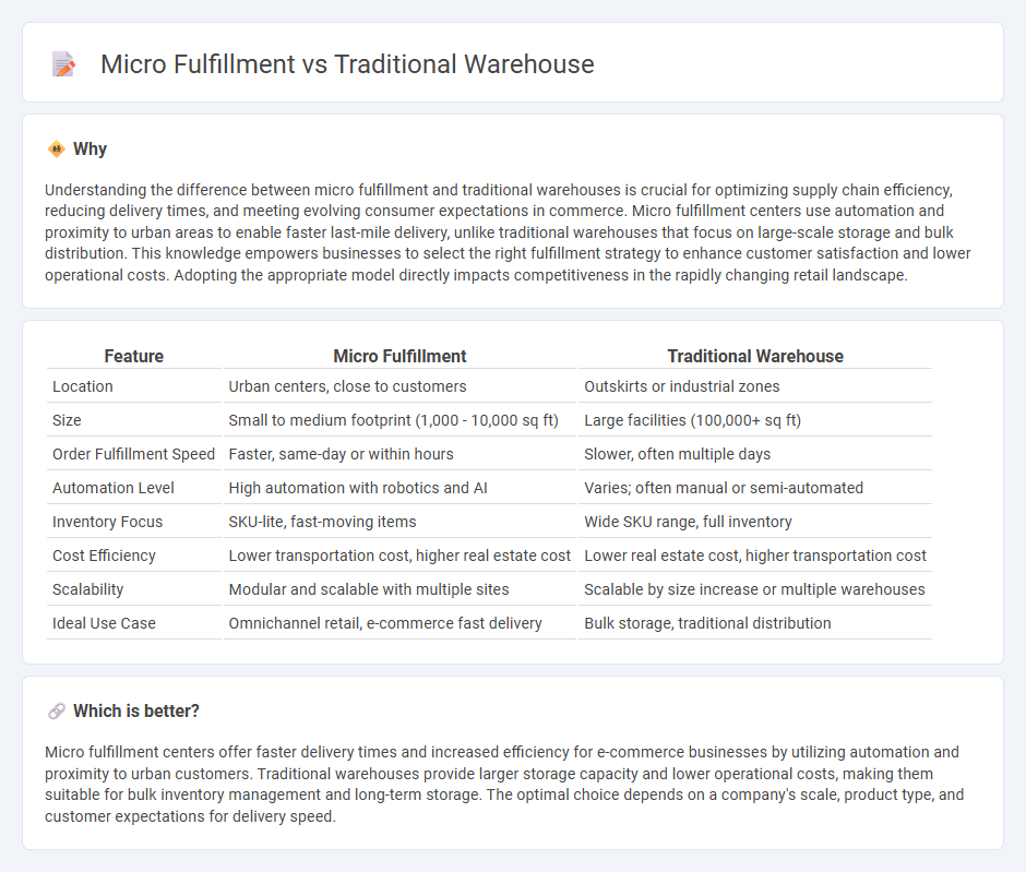 Micro Fulfillment vs Traditional Warehouse in Commerce