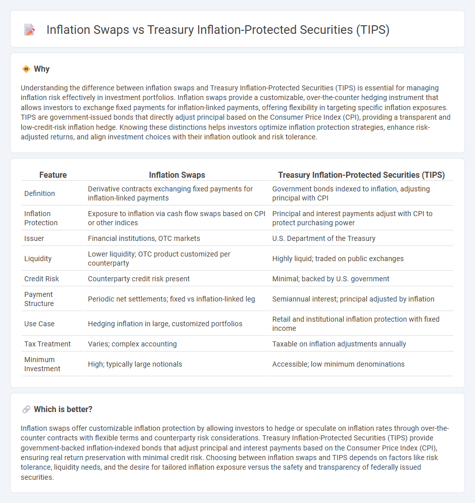 Inflation Swaps vs Treasury Inflation-Protected Securities (Tips) in Finance