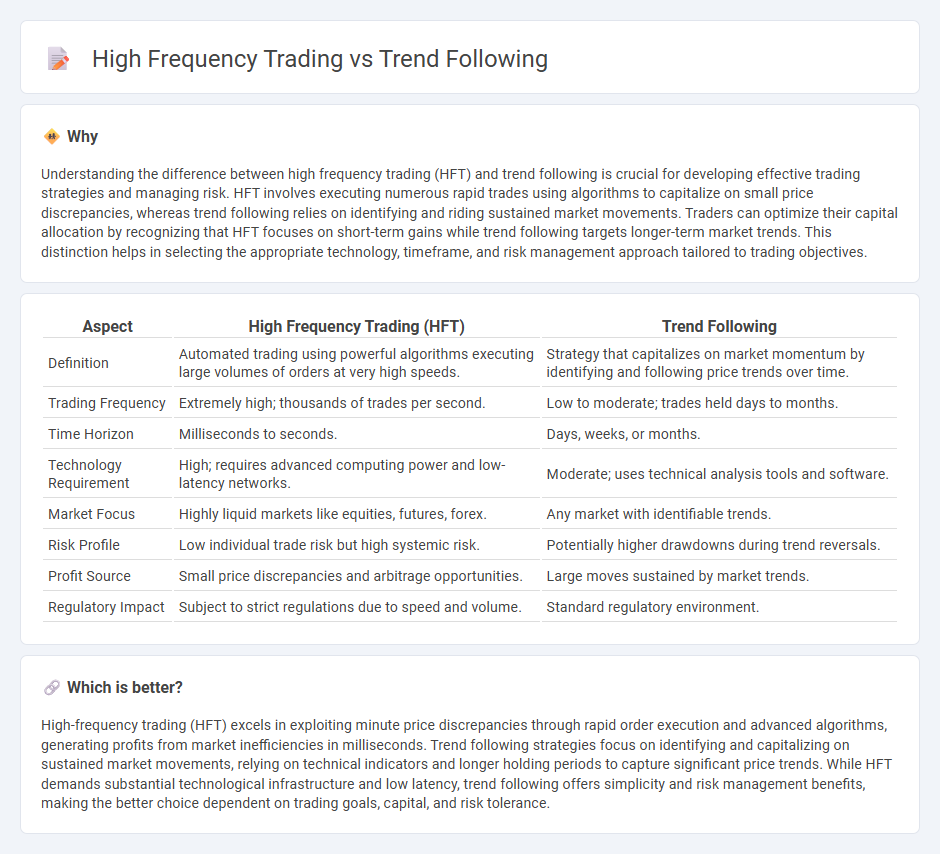High Frequency Trading vs Trend Following in Trading