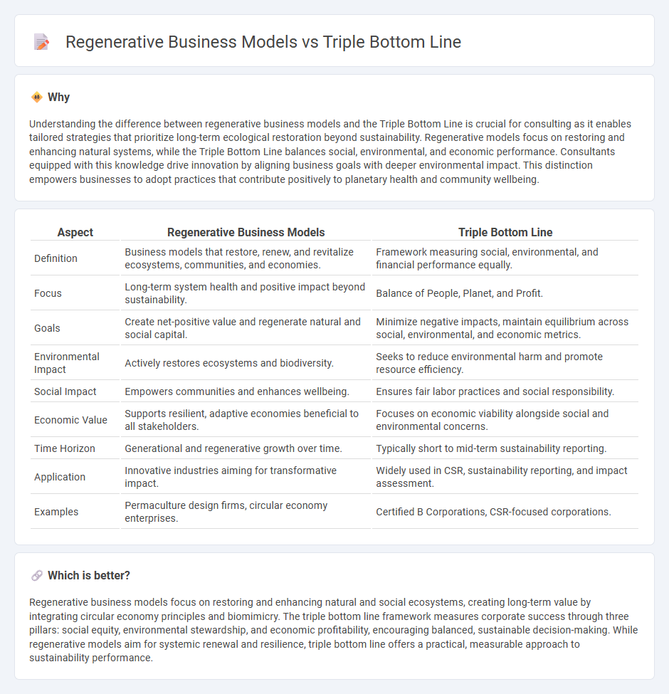 Regenerative Business Models vs Triple Bottom Line in Consulting