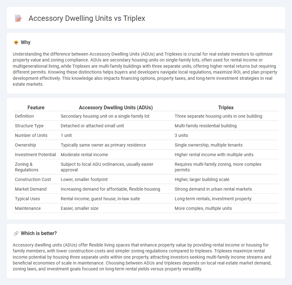 Accessory Dwelling Units vs Triplex in Real Estate