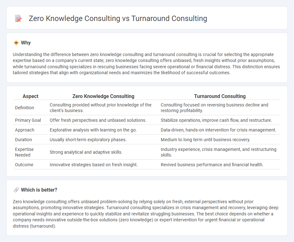 Zero Knowledge Consulting vs Turnaround Consulting in Consulting