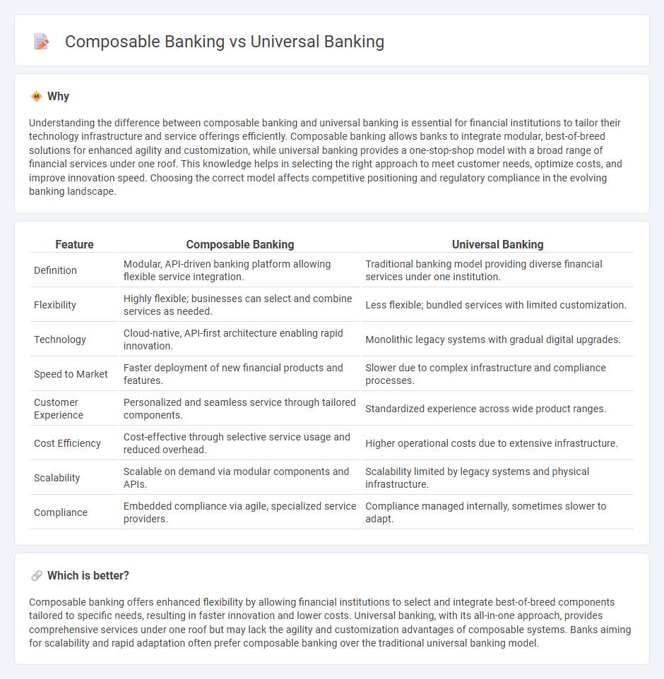Composable Banking vs Universal Banking in Banking