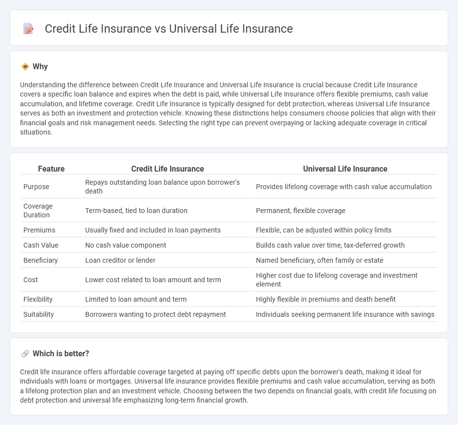 Credit Life Insurance vs Universal Life Insurance in Insurance