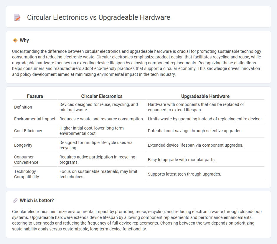 Circular Electronics vs Upgradeable Hardware in Technology