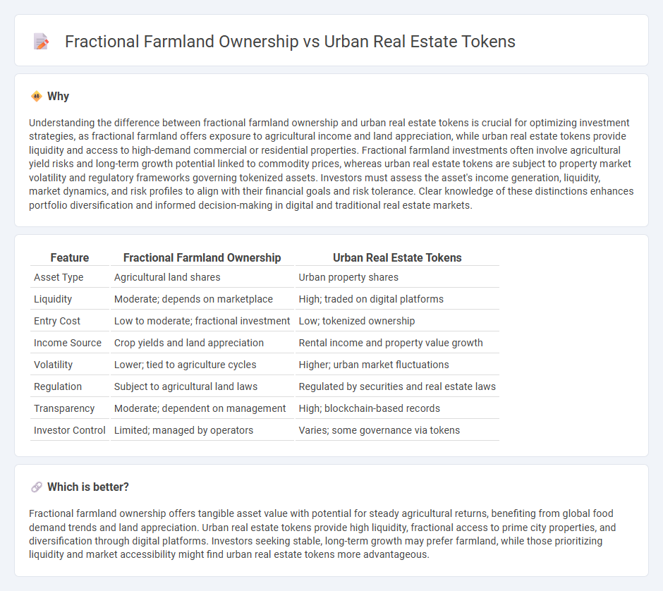 Fractional Farmland Ownership vs Urban Real Estate Tokens in Investment