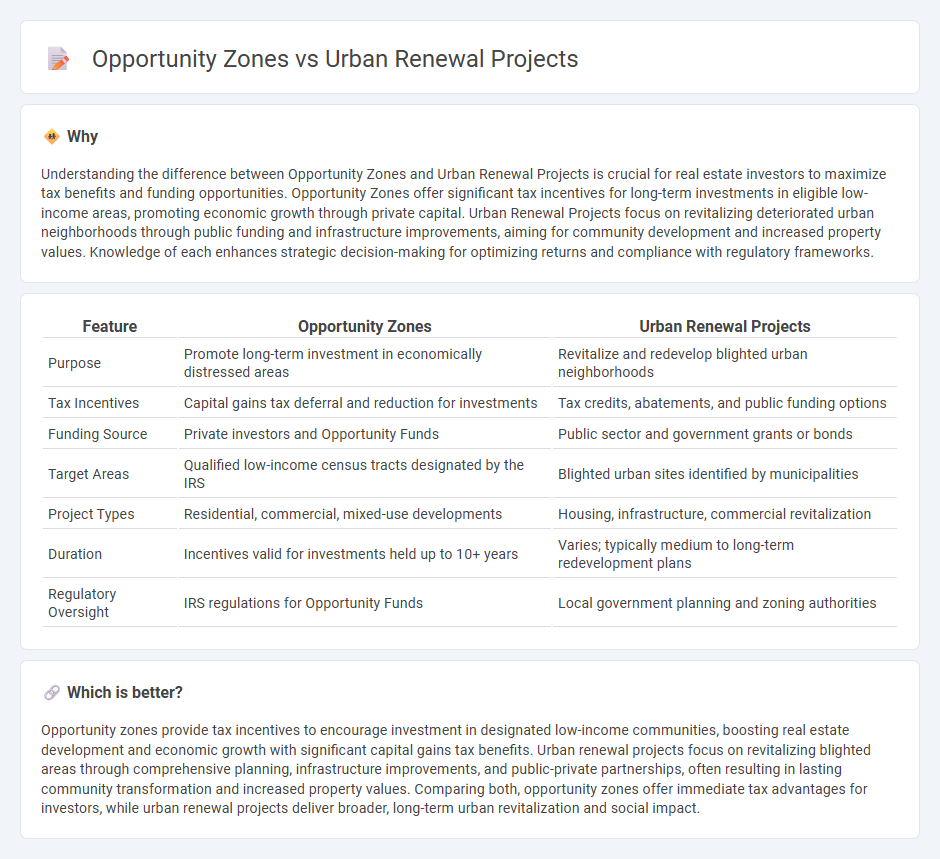 Opportunity Zones vs Urban Renewal Projects in Real Estate