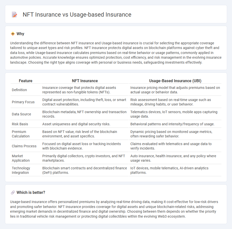 Nft Insurance vs Usage-Based Insurance in Insurance