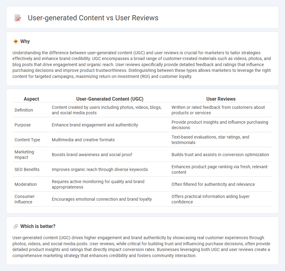 User-Generated Content vs User Reviews in Marketing