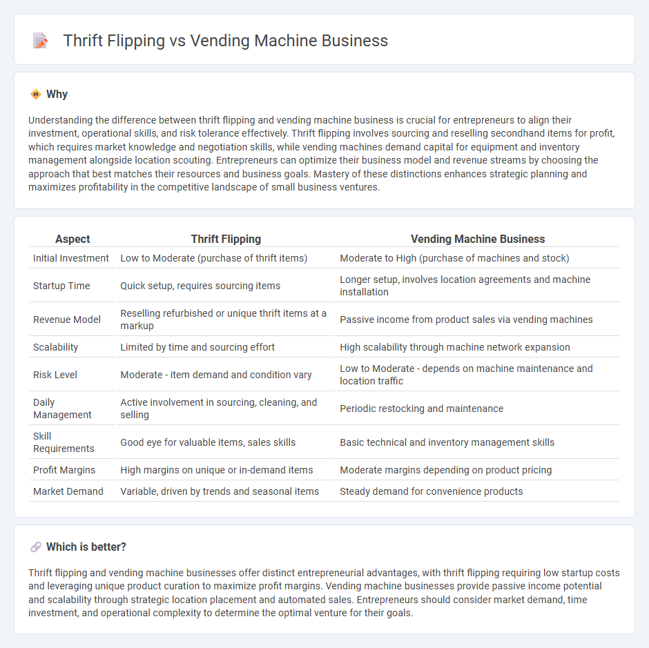 Thrift Flipping vs Vending Machine Business in Entrepreneurship