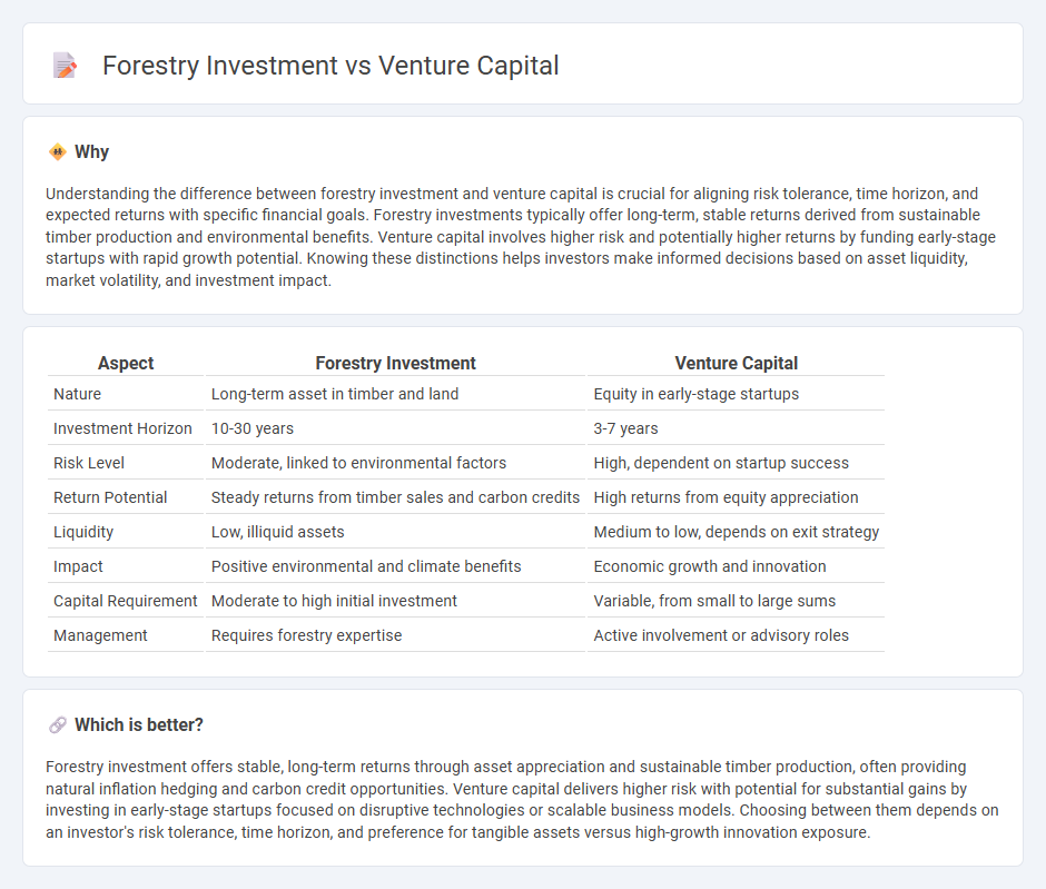 Forestry Investment vs Venture Capital in Investment