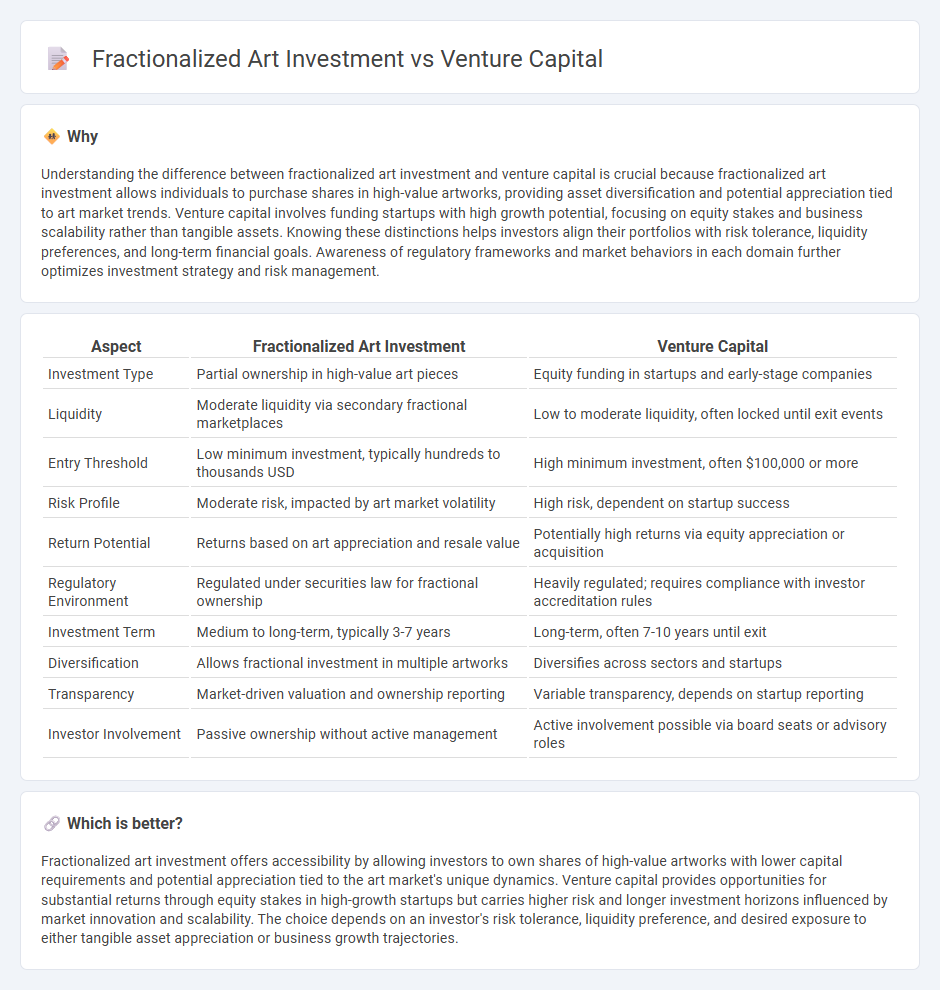 Fractionalized Art Investment vs Venture Capital in Investment