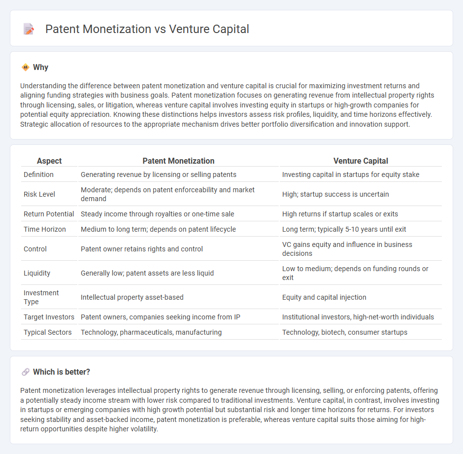 Patent Monetization vs Venture Capital in Investment