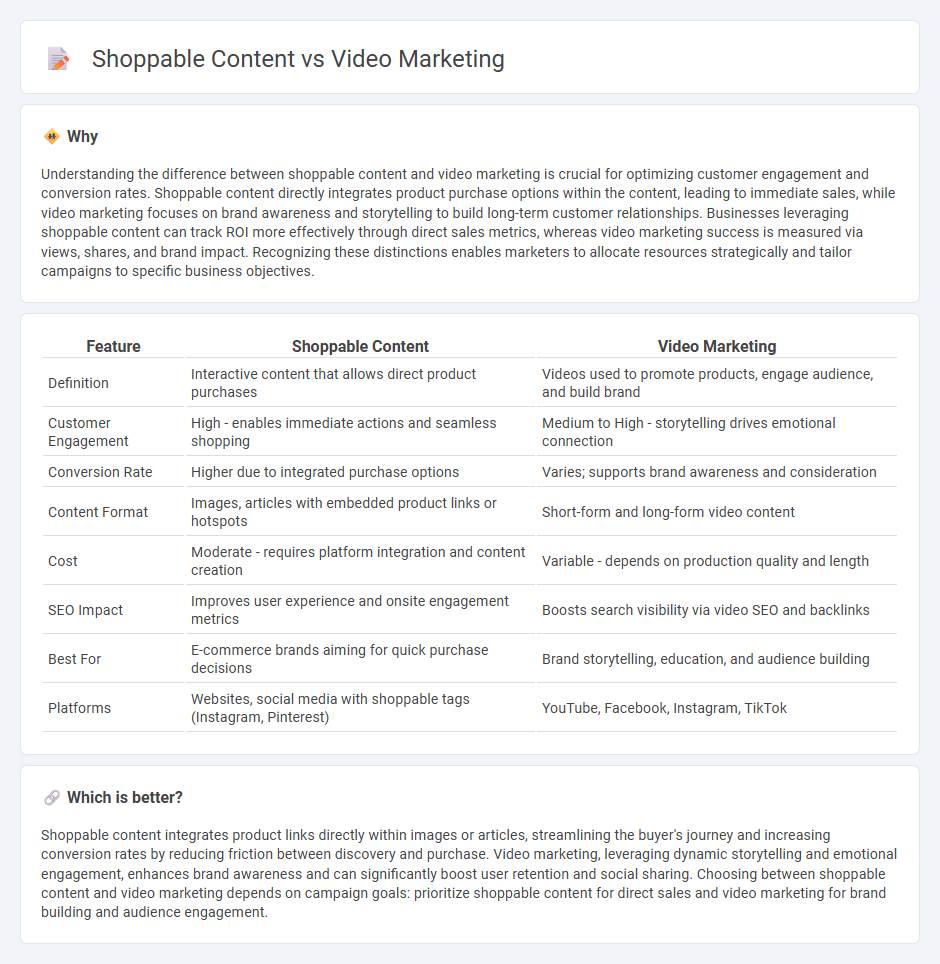 Shoppable Content vs Video Marketing in Marketing