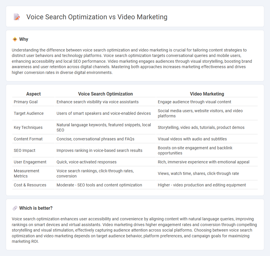 Voice Search Optimization vs Video Marketing in Marketing