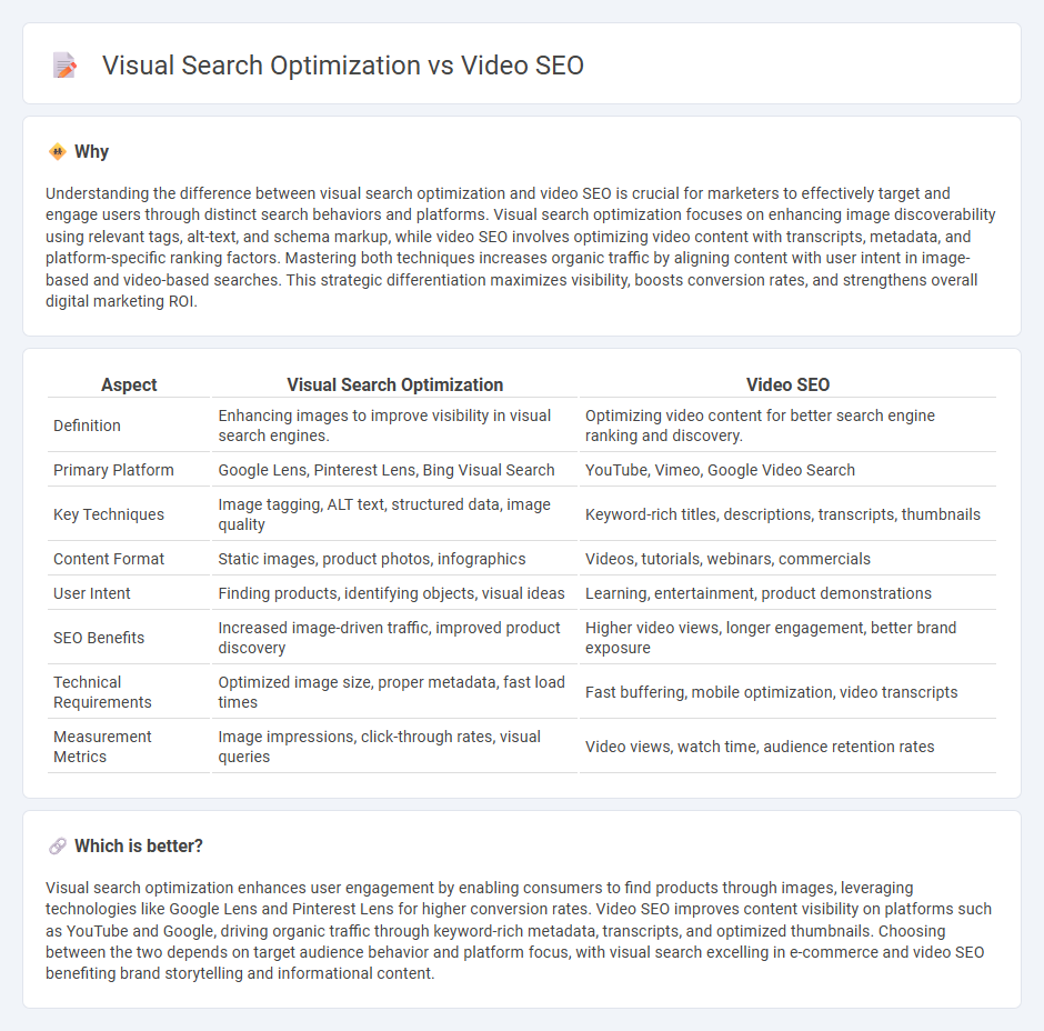 Visual Search Optimization vs Video Seo in Marketing