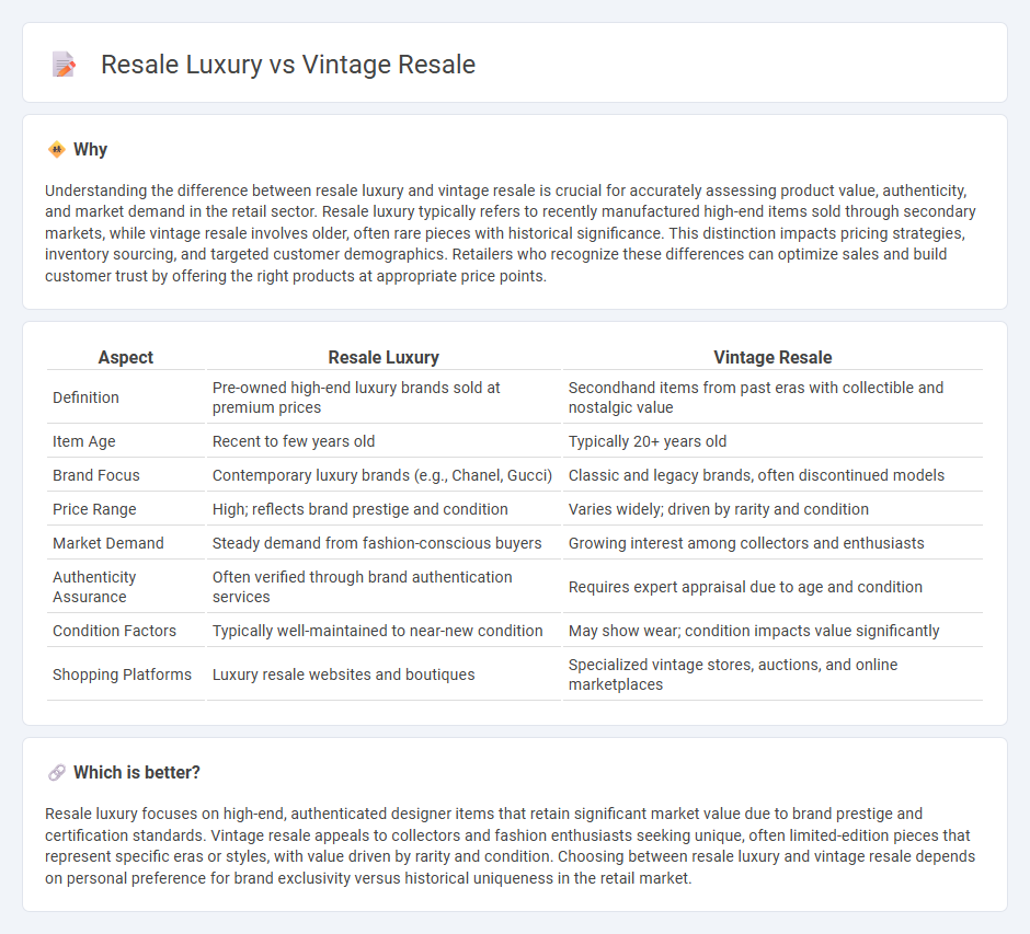 Resale Luxury vs Vintage Resale in Retail