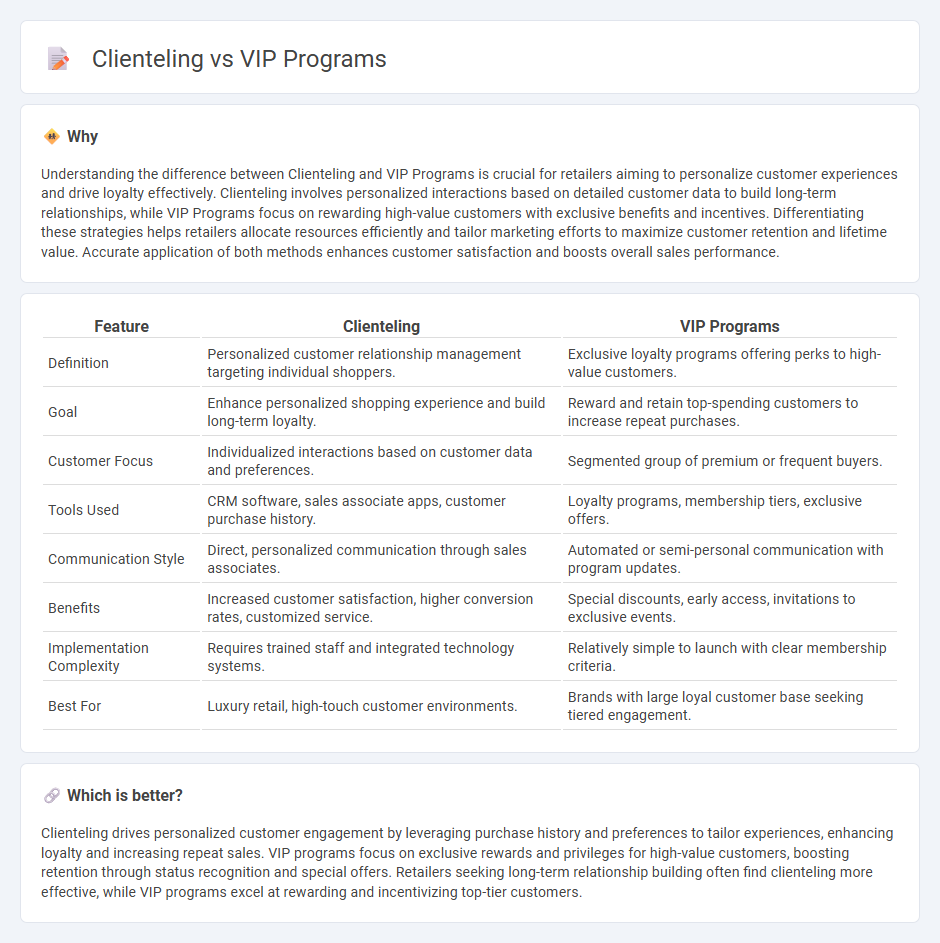Clienteling vs Vip Programs in Retail