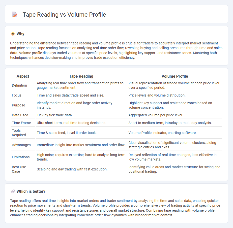Tape Reading vs Volume Profile in Trading