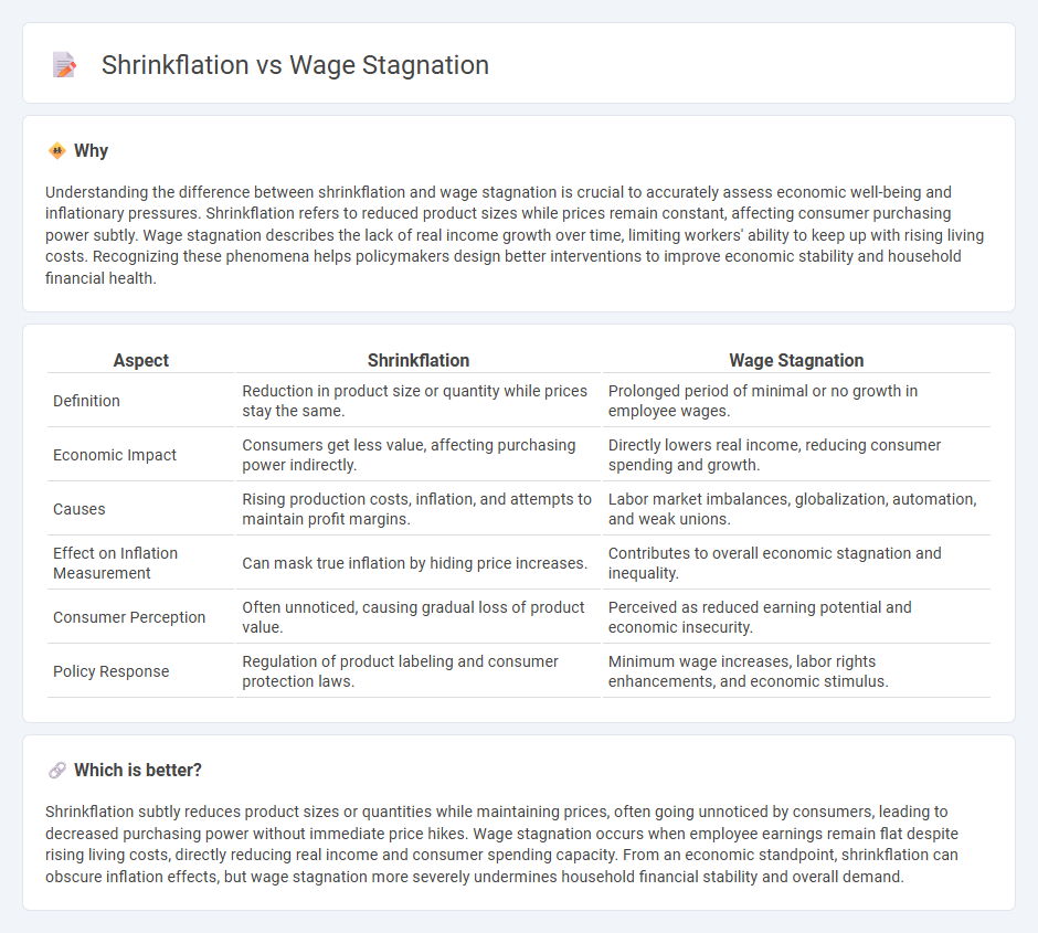 Shrinkflation vs Wage Stagnation in Economy