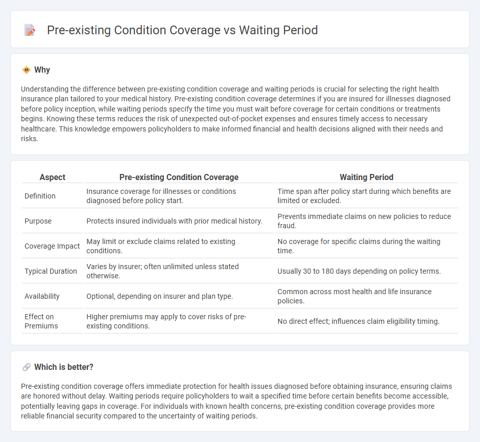 Pre-Existing Condition Coverage vs Waiting Period in Insurance
