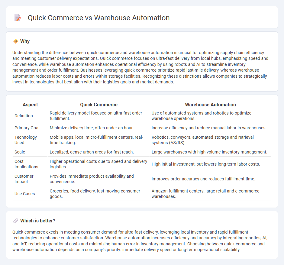 Quick Commerce vs Warehouse Automation in Logistics