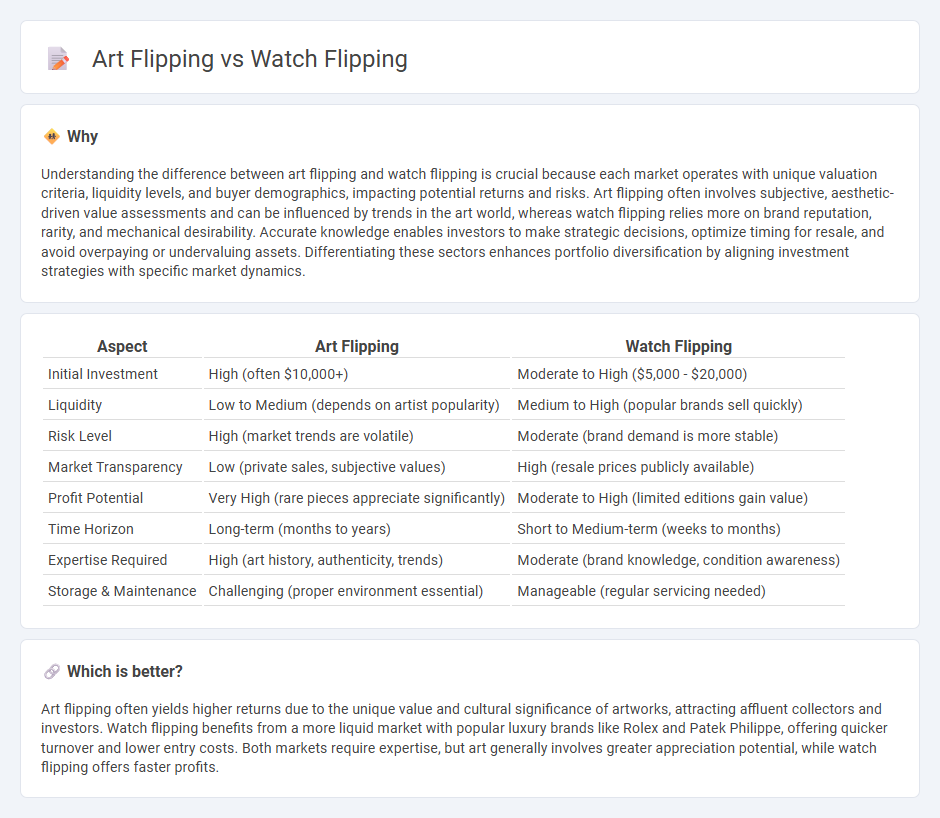 Art Flipping vs Watch Flipping in Investment