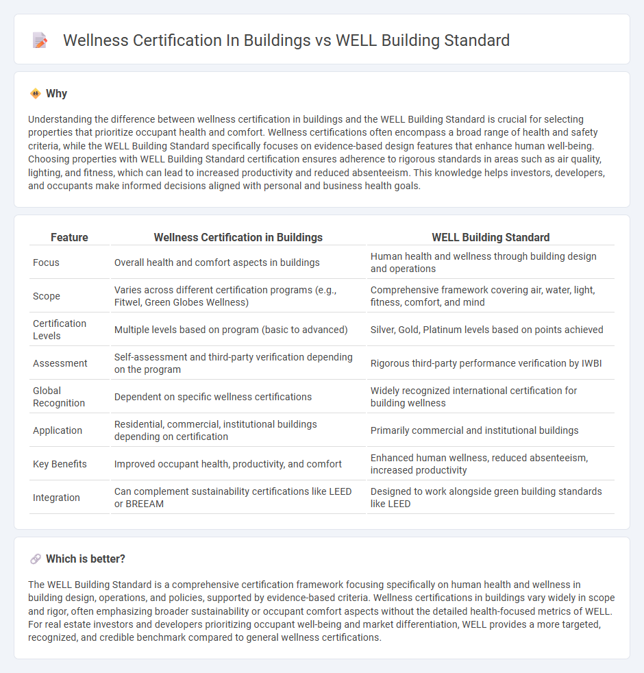 Wellness Certification In Buildings vs Well Building Standard in Real Estate