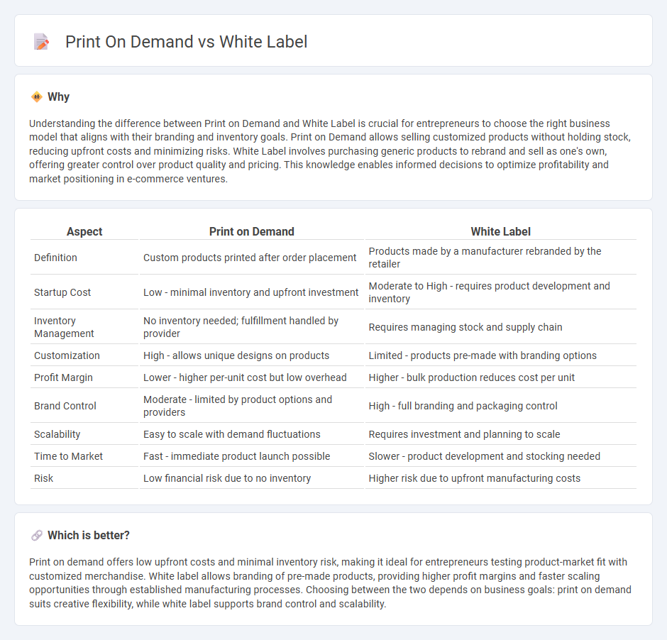 Print On Demand vs White Label in Entrepreneurship