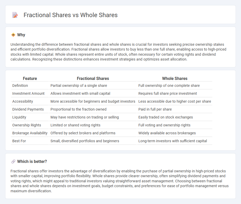 Fractional Shares vs Whole Shares in Finance