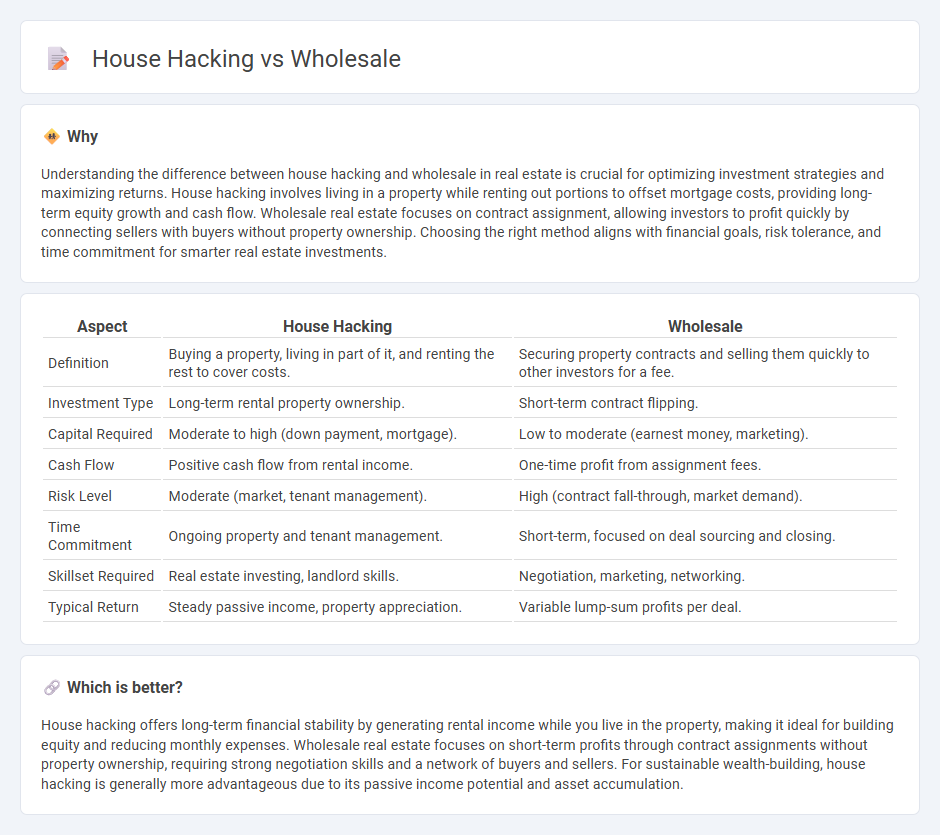 House Hacking vs Wholesale in Real Estate