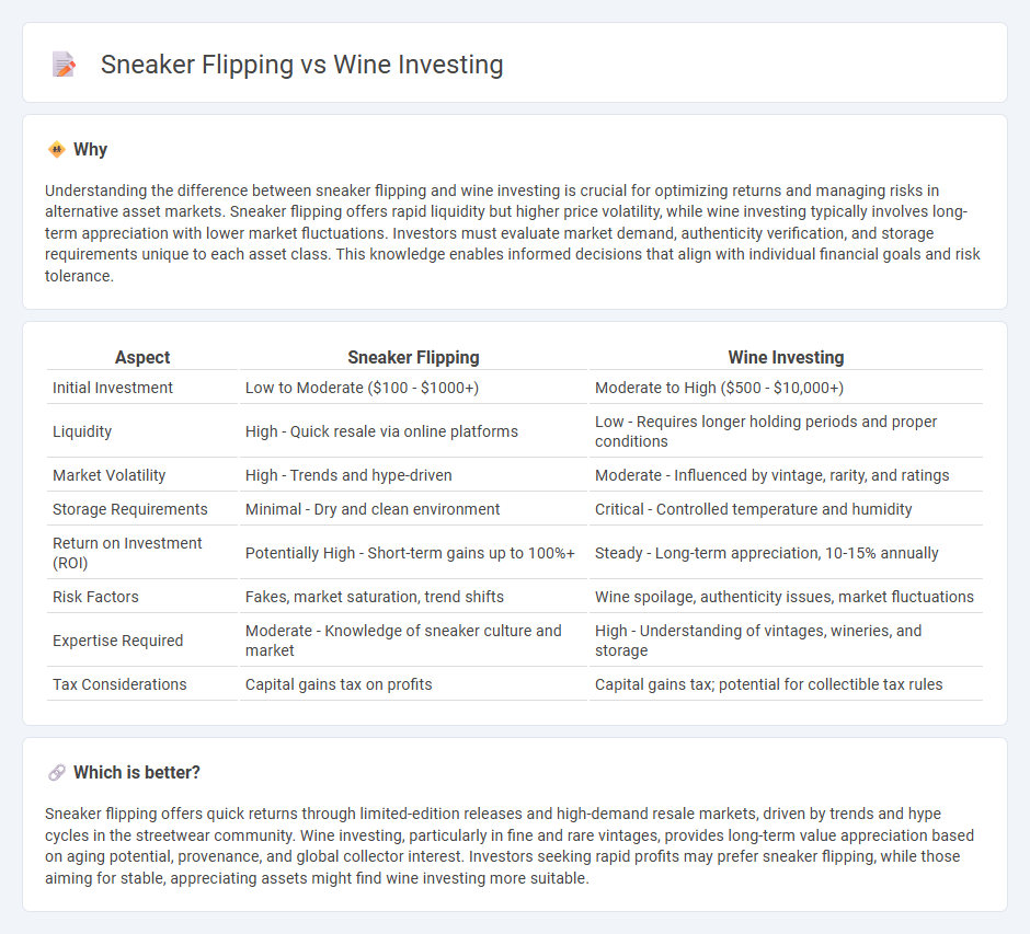 Sneaker Flipping vs Wine Investing in Investment