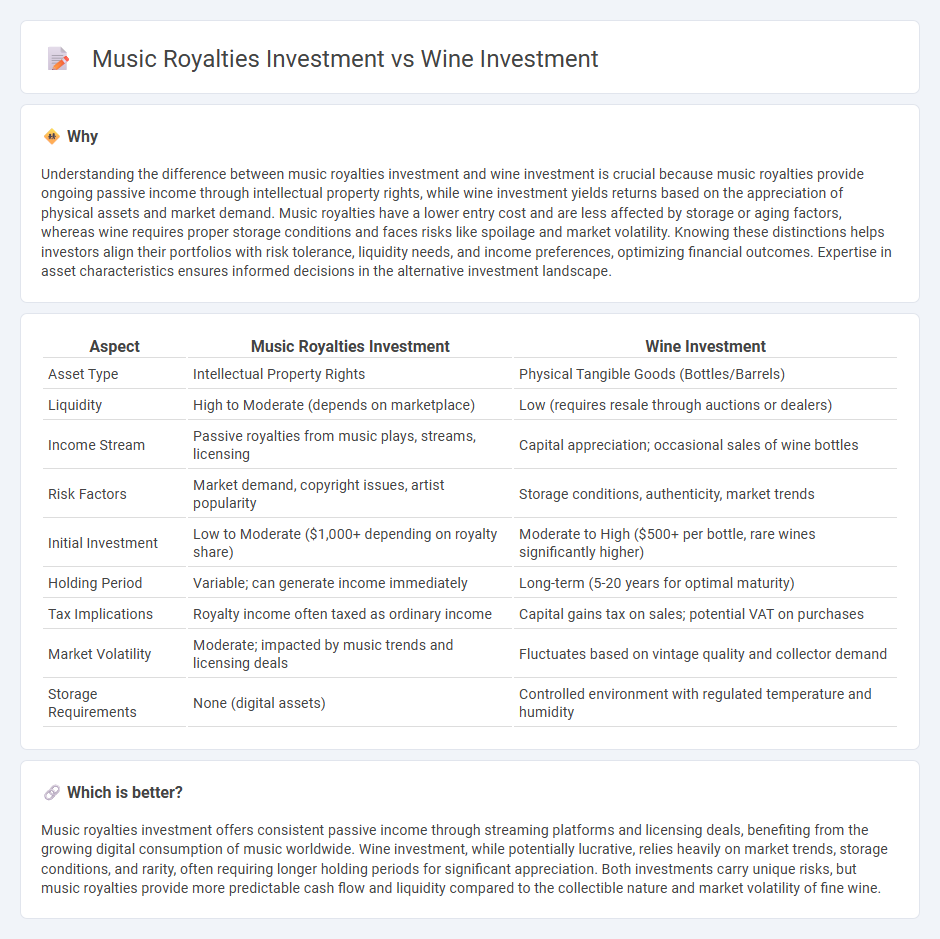Music Royalties Investment vs Wine Investment in Investment