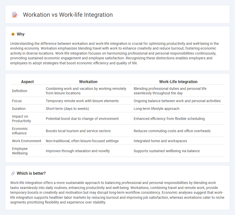 Workation vs Work-Life Integration in Economy