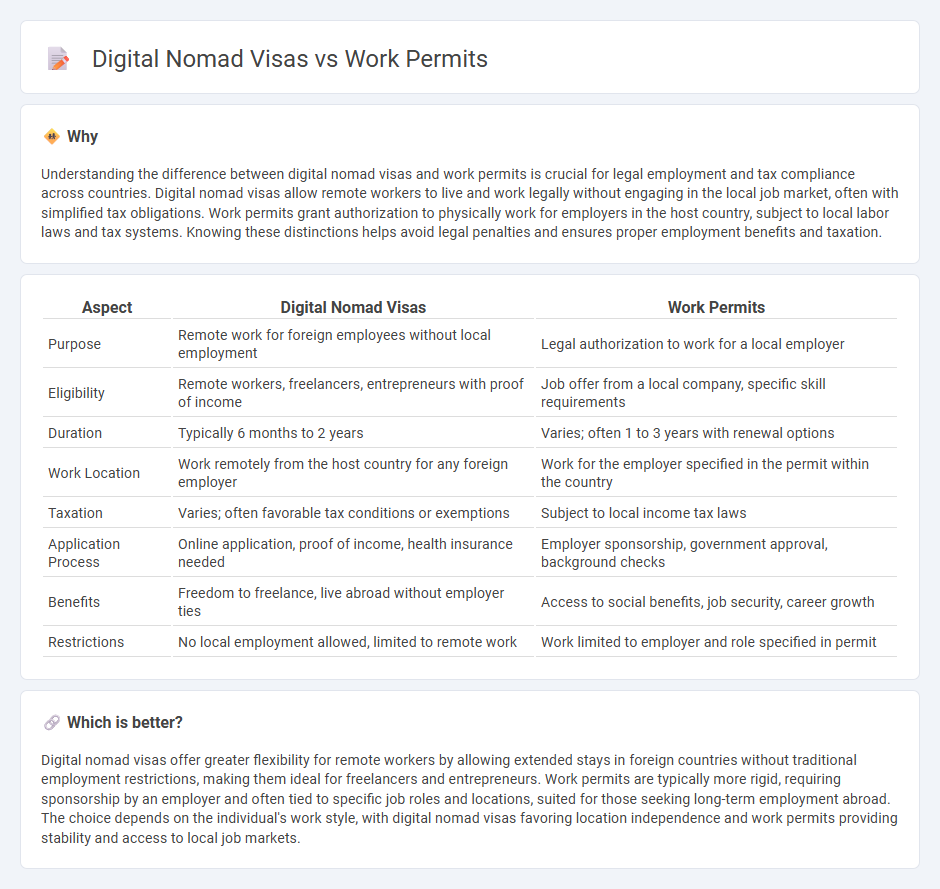 Digital Nomad Visas vs Work Permits in Employment